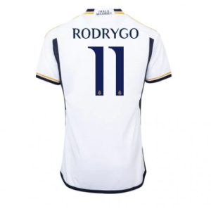 Real Madrid Fotballdrakt Herre Rodrygo Goes #11 Hjemmedrakt 2023-24 Kortermet