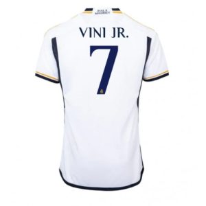 Real Madrid Fotballdrakt Herre Vinicius Junior #7 Hjemmedrakt 2023-24 Kortermet