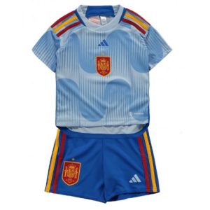 Spania Fotballdrakt Barn Bortedrakt VM 2022 Kortermet (+ Korte bukser)