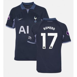 Tottenham Hotspur Fotballdrakt Herre Cristian Romero #17 Bortedrakt 2023-24 Kortermet