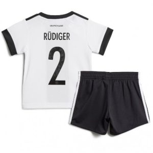 Tyskland Fotballdrakt Barn Antonio Rudiger #2 Hjemmedrakt VM 2022 Kortermet (+ Korte bukser)