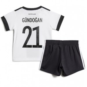 Tyskland Fotballdrakt Barn Ilkay Gundogan #21 Hjemmedrakt VM 2022 Kortermet (+ Korte bukser)