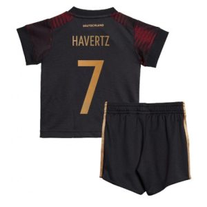 Tyskland Fotballdrakt Barn Kai Havertz #7 Bortedrakt VM 2022 Kortermet (+ Korte bukser)