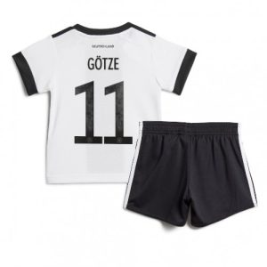 Tyskland Fotballdrakt Barn Mario Gotze #11 Hjemmedrakt VM 2022 Kortermet (+ Korte bukser)