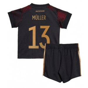 Tyskland Fotballdrakt Barn Thomas Muller #13 Bortedrakt VM 2022 Kortermet (+ Korte bukser)
