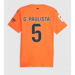 Valencia Fotballdrakt Herre Gabriel Paulista #5 Tredjedrakt 2023-24 Kortermet