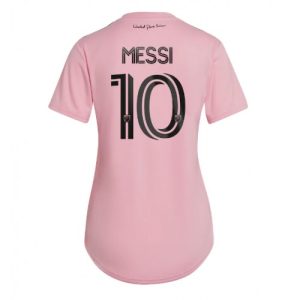 Inter Miami Fotballdrakt Dame Lionel Messi #10 Hjemmedrakt 2023-24 Kortermet