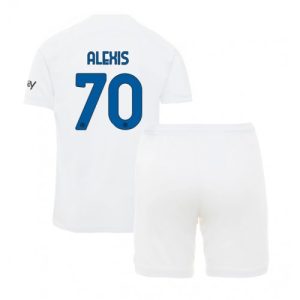 Inter Milan Fotballdrakt Barn Alexis Sanchez #70 Bortedrakt 2023-24 Kortermet (+ Korte bukser)